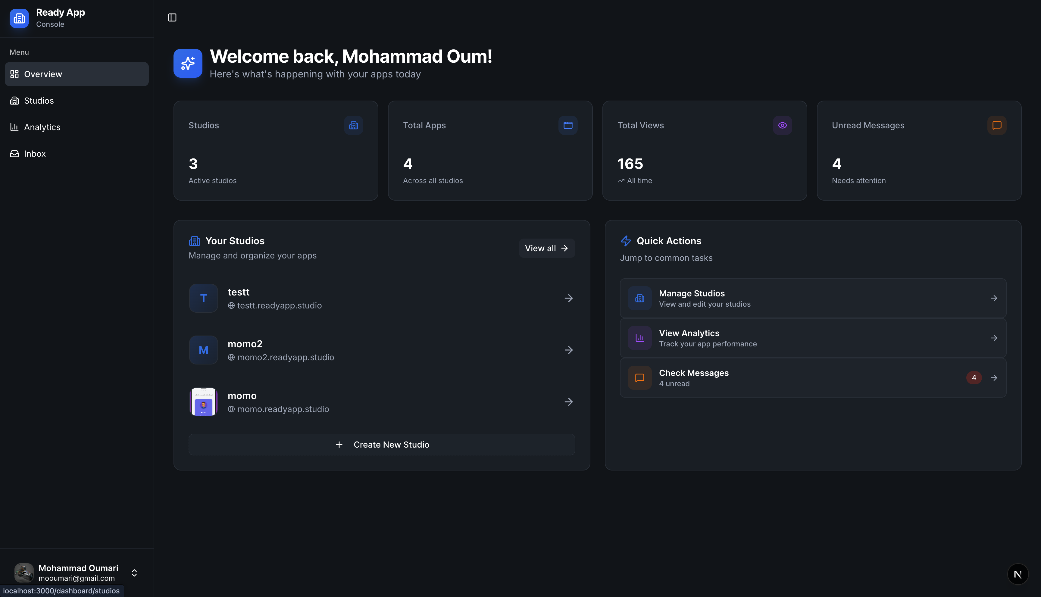 Ready App screenshot